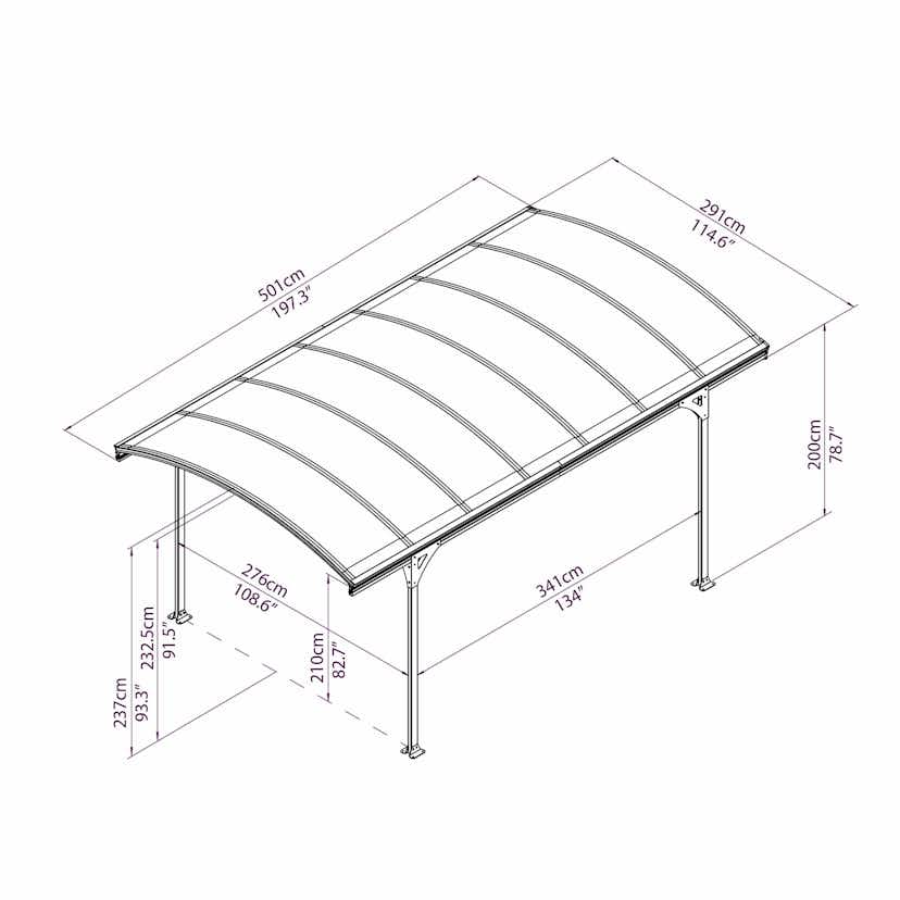 Carport gop Vitoria 15 m2