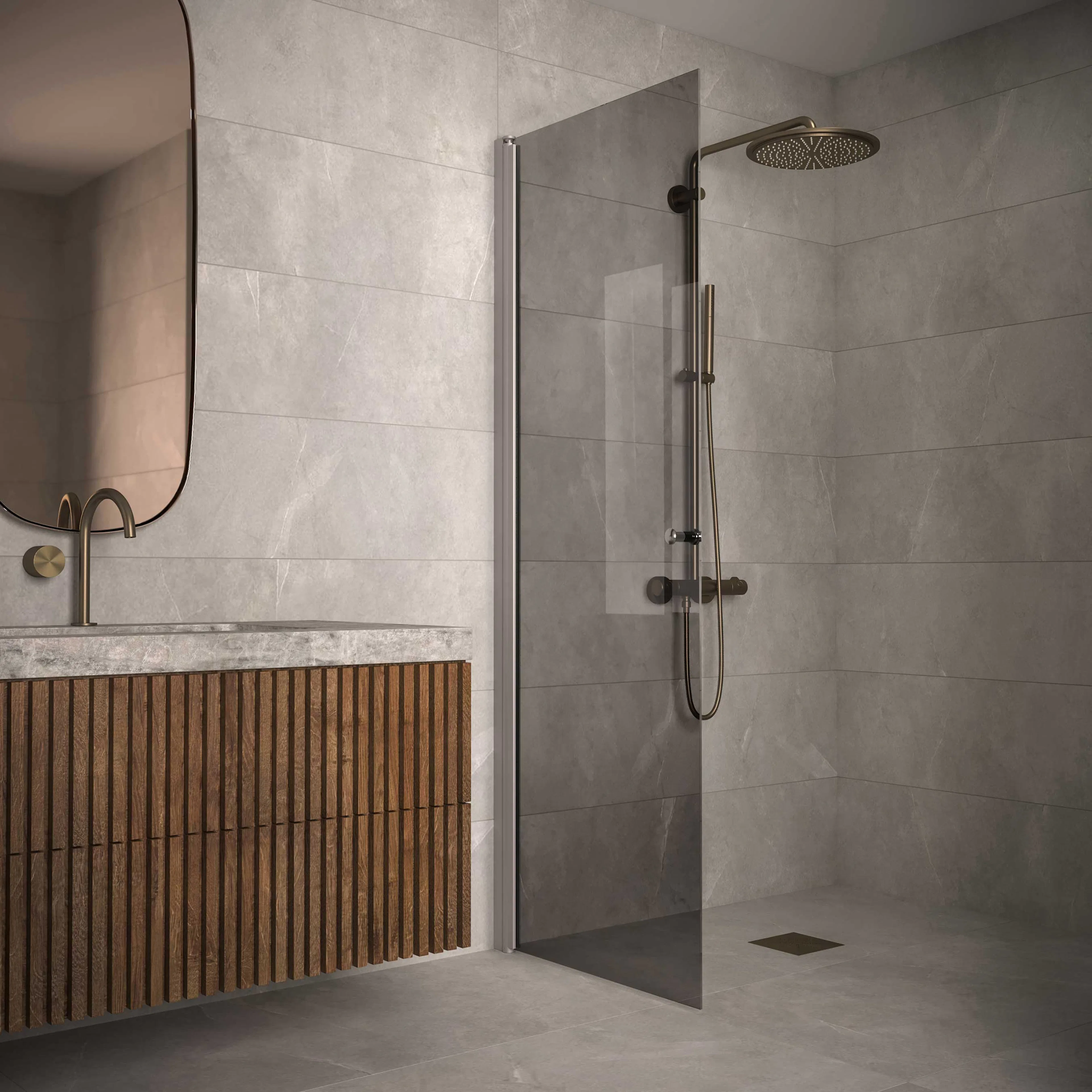 Duschdörr Hietakari Classic 102 Vändbar