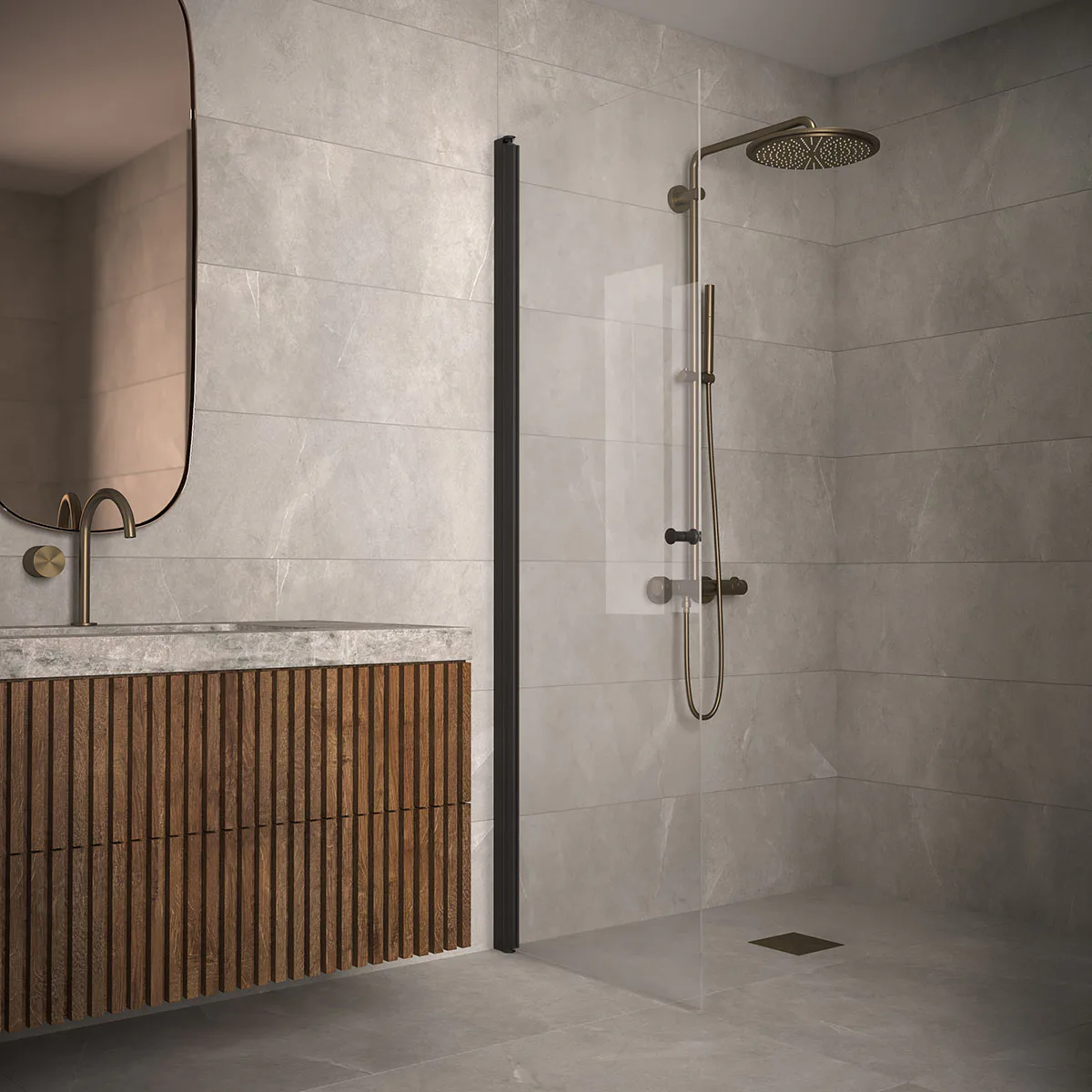 Duschdörr Hietakari Classic 102 Vändbar