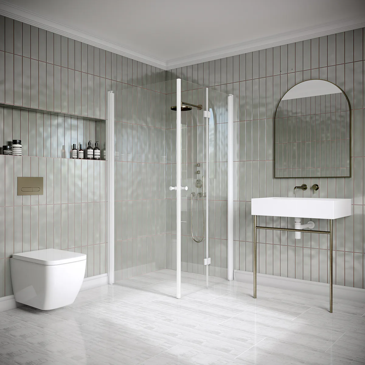 Duschhörn Hietakari Classic 149 Vändbar Dörr och Vikbar Dörr