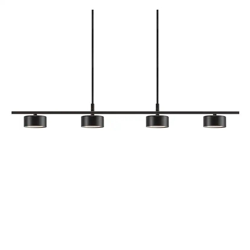 Taklampa Nordlux Clyde Svart 4L Pendel med LED