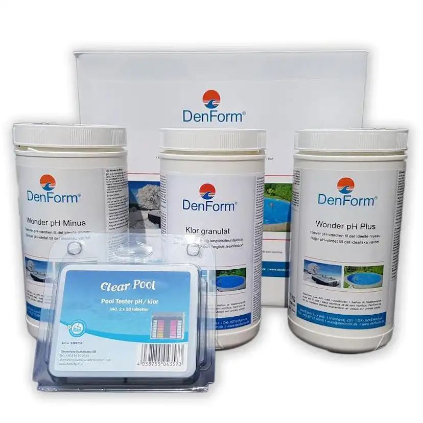 Startpaket DenForm Klorgranulat till Utespa och Pooler