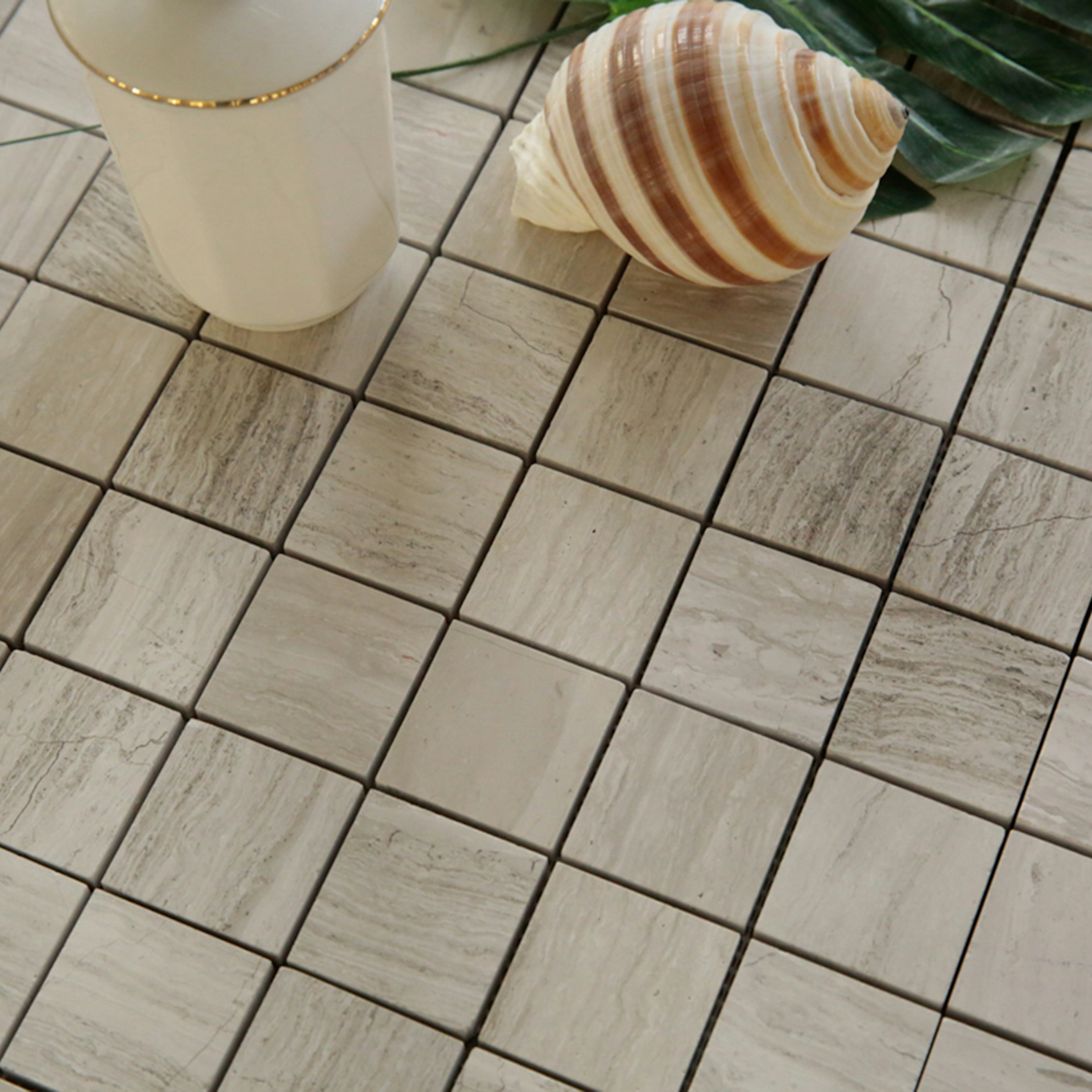 Natursten ArtStone Woodlight Gravin Polerad 5x5 cm