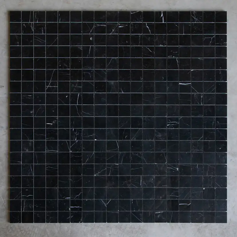 Natursten ArtStone Nero Marquina Polerad 5x5 cm