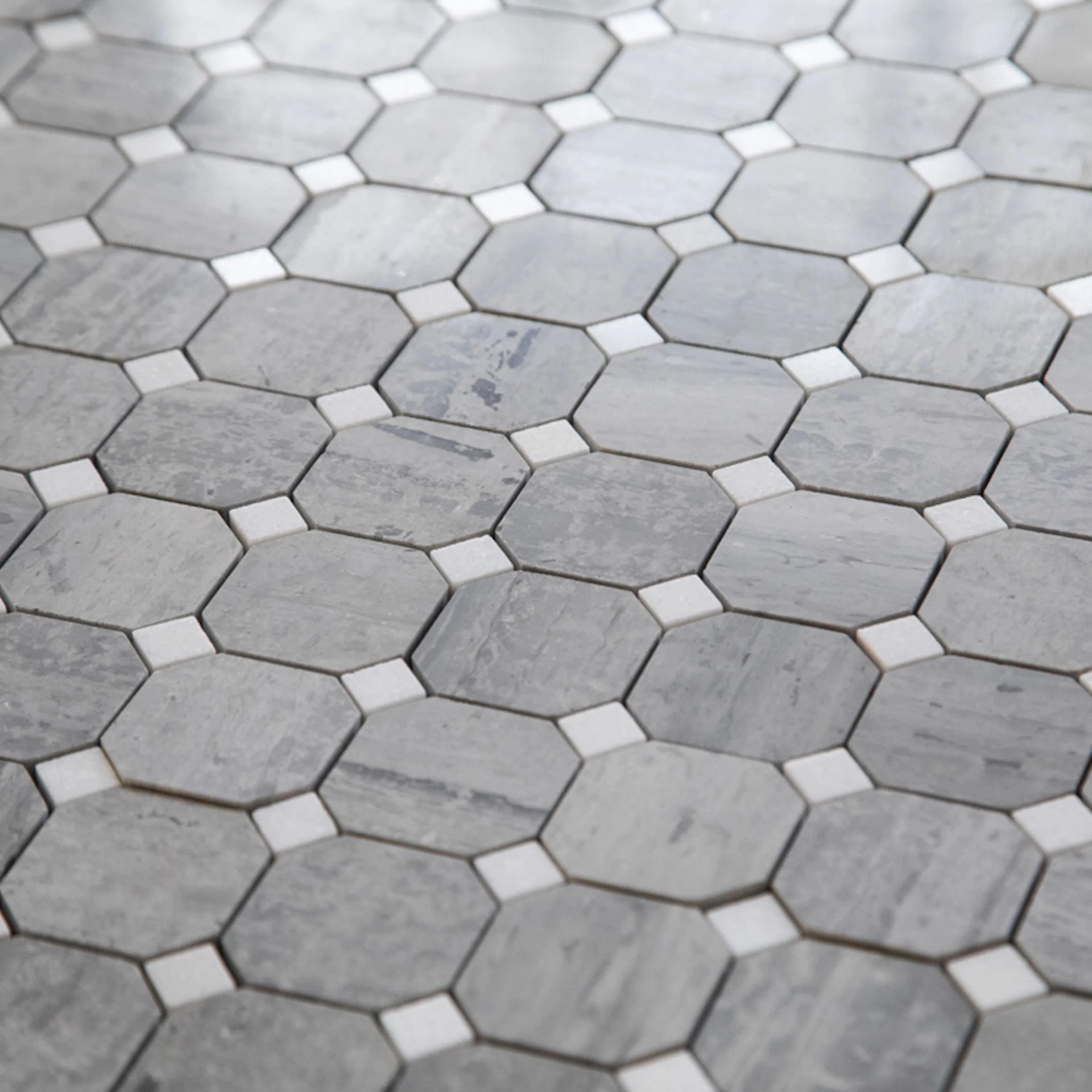 Natursten ArtStone Norway Blue Octagon Polerad 5x5 cm