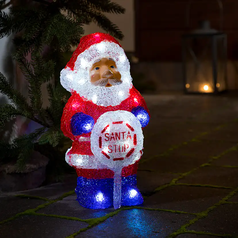 Dekorationsbelysning Gnosjö Konstsmide Tomte+skylt