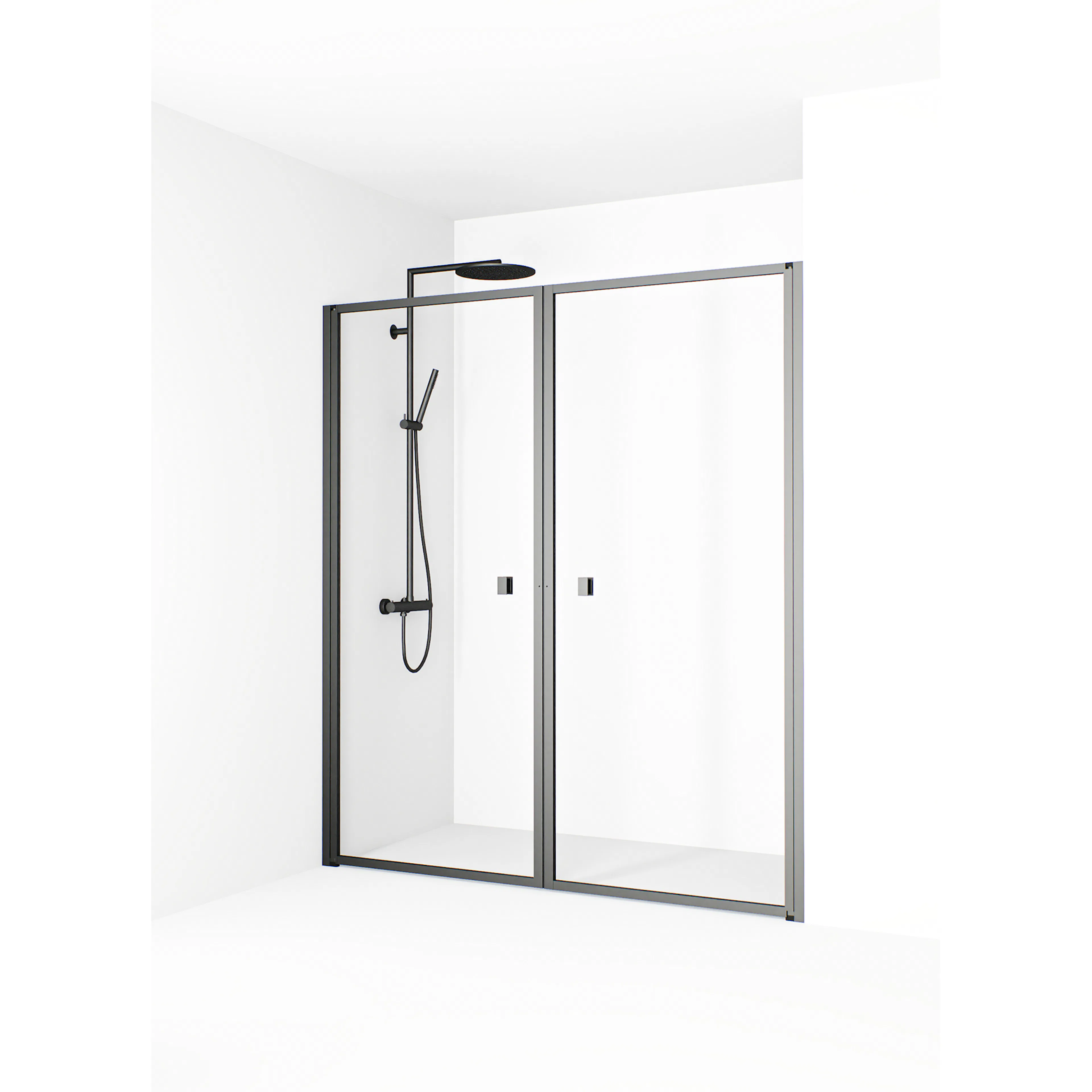 Duschdörr Macro Design Empire Saloon Nisch Klarglas