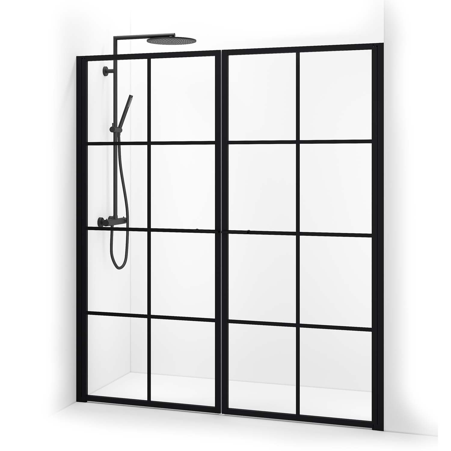 Duschdörr Macro Design Empire Saloon Nisch med Spröjs