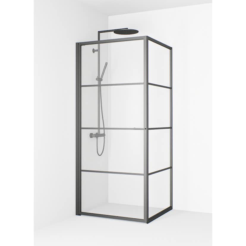 Duschhörn Macro Design Empire Swing Klarglas med Spröjs