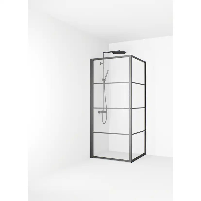 Duschhörn Macro Design Empire Swing Klarglas med Spröjs