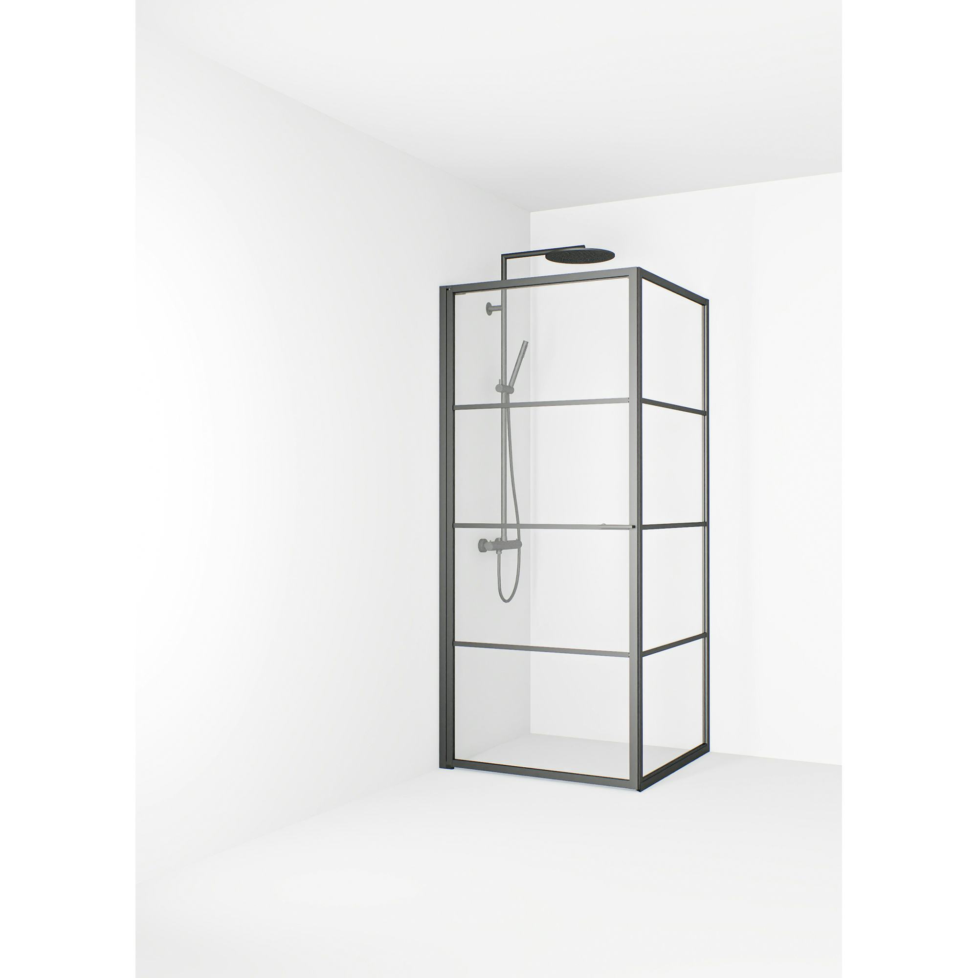 Duschhörn Macro Design Empire Swing Klarglas med Spröjs