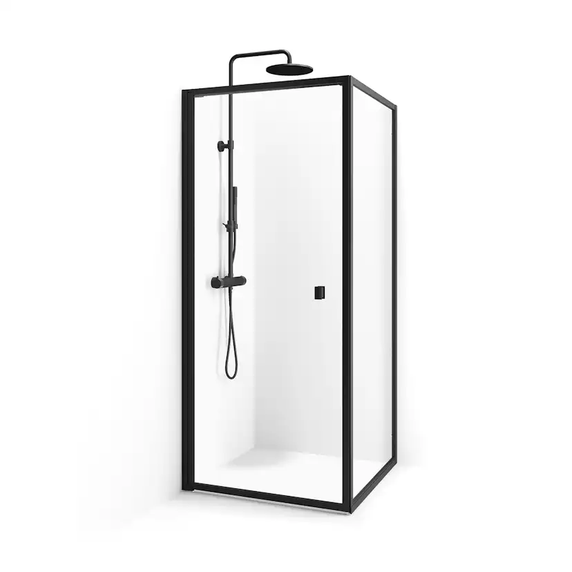 Duschhörn Macro Design Empire Swing Svart Klarglas