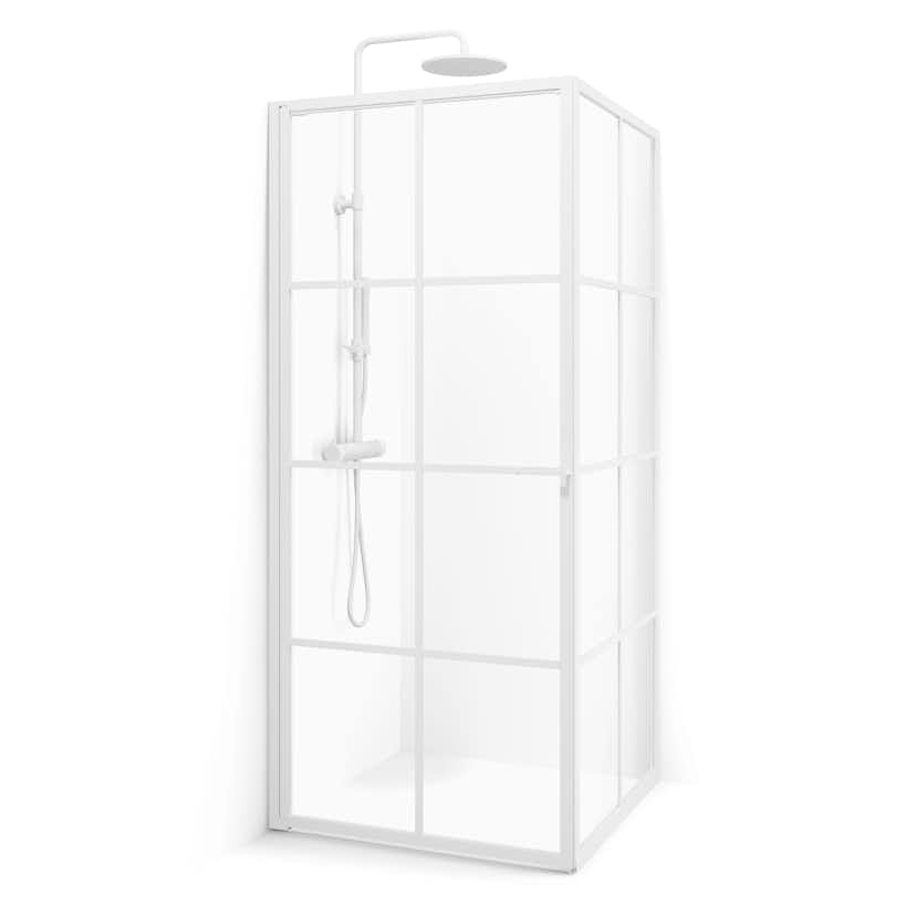 Duschhörn Macro Design Empire Swing Klarglas med Spröjs