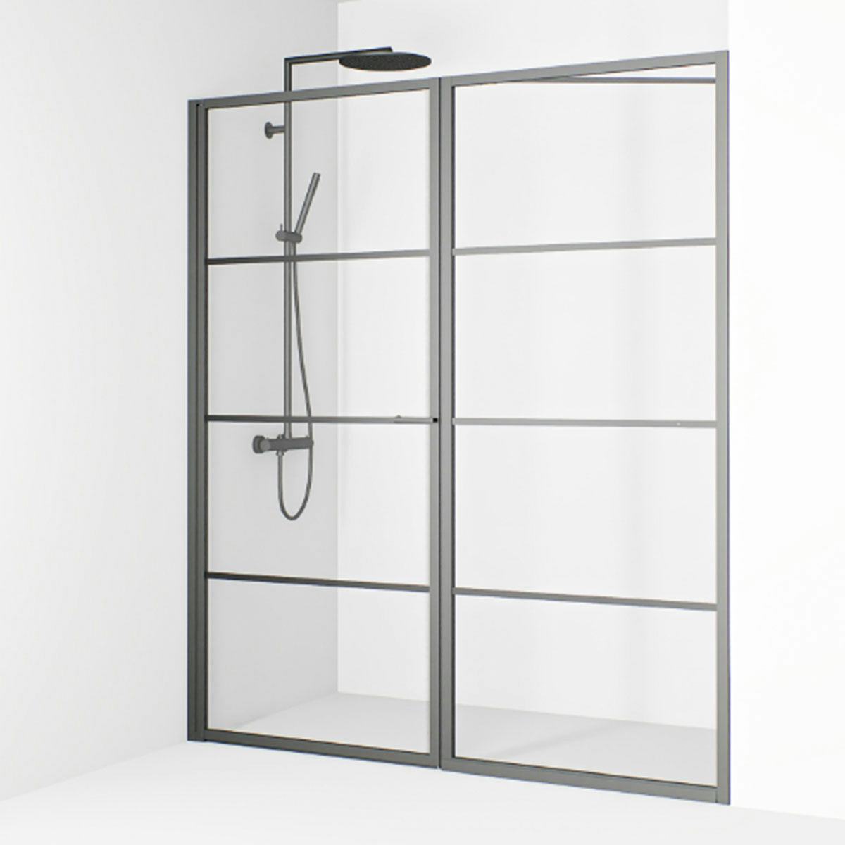 Duschdörr Macro Design Empire Swing Nisch med Spröjs