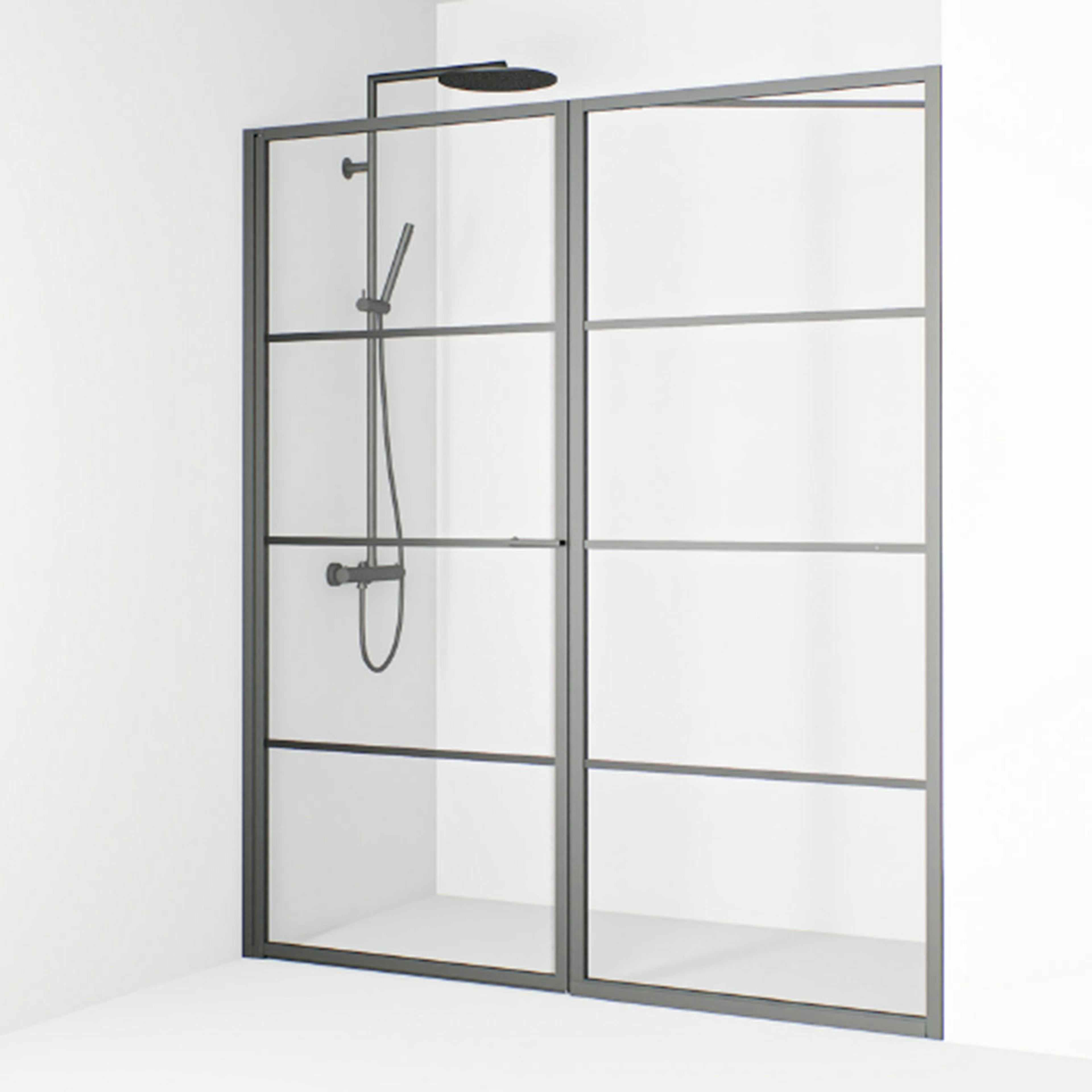 Duschdörr Macro Design Empire Swing Nisch med Spröjs