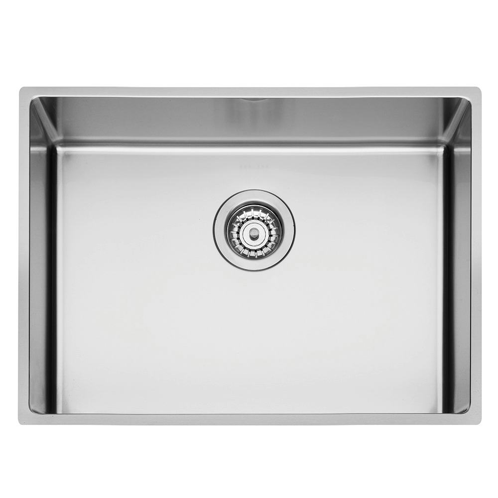 Diskho DecoSteel XV 55 Rostfri Enkel med Korgventil & Vattenlås