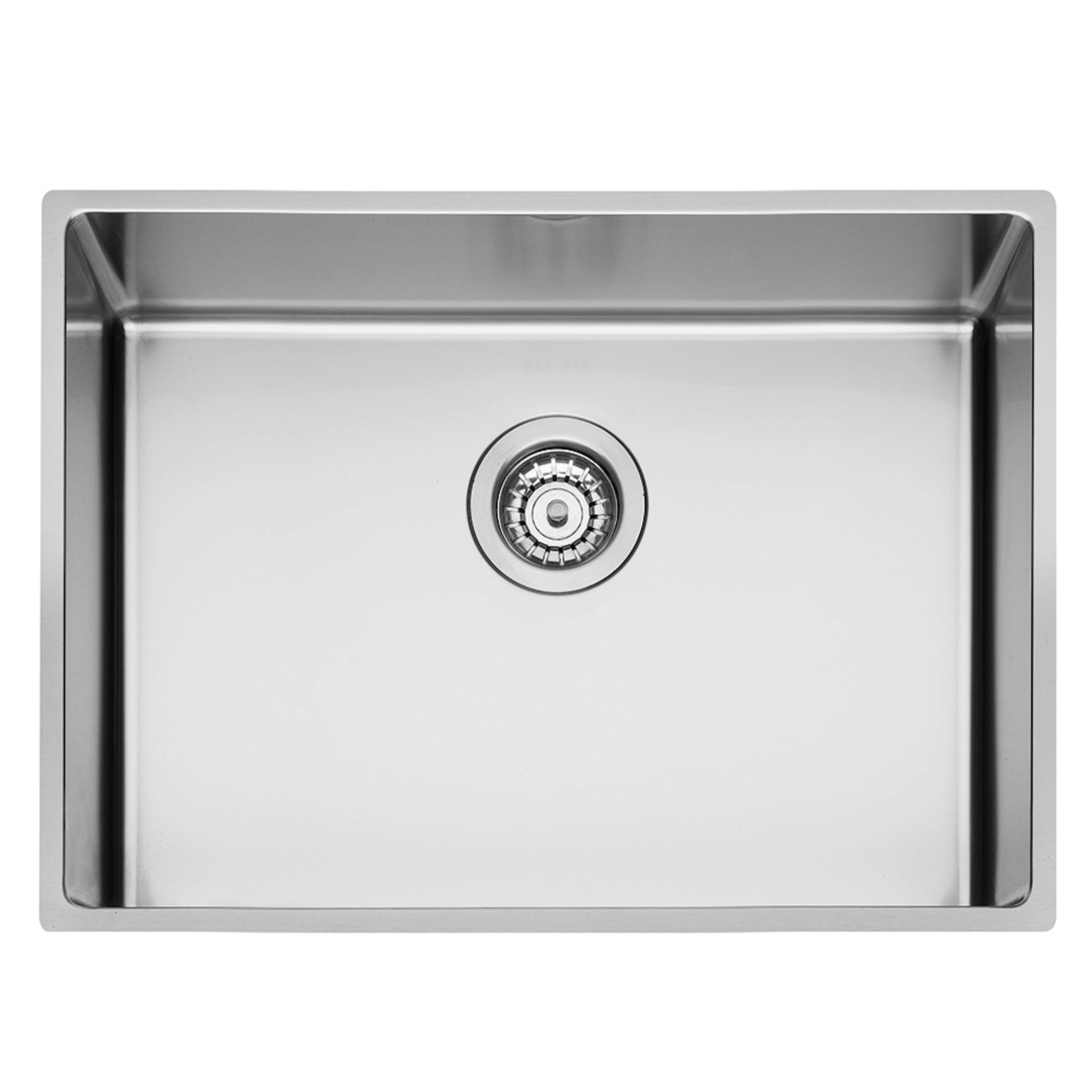 Diskho DecoSteel XV 55 Rostfri Enkel med Korgventil & Vattenlås