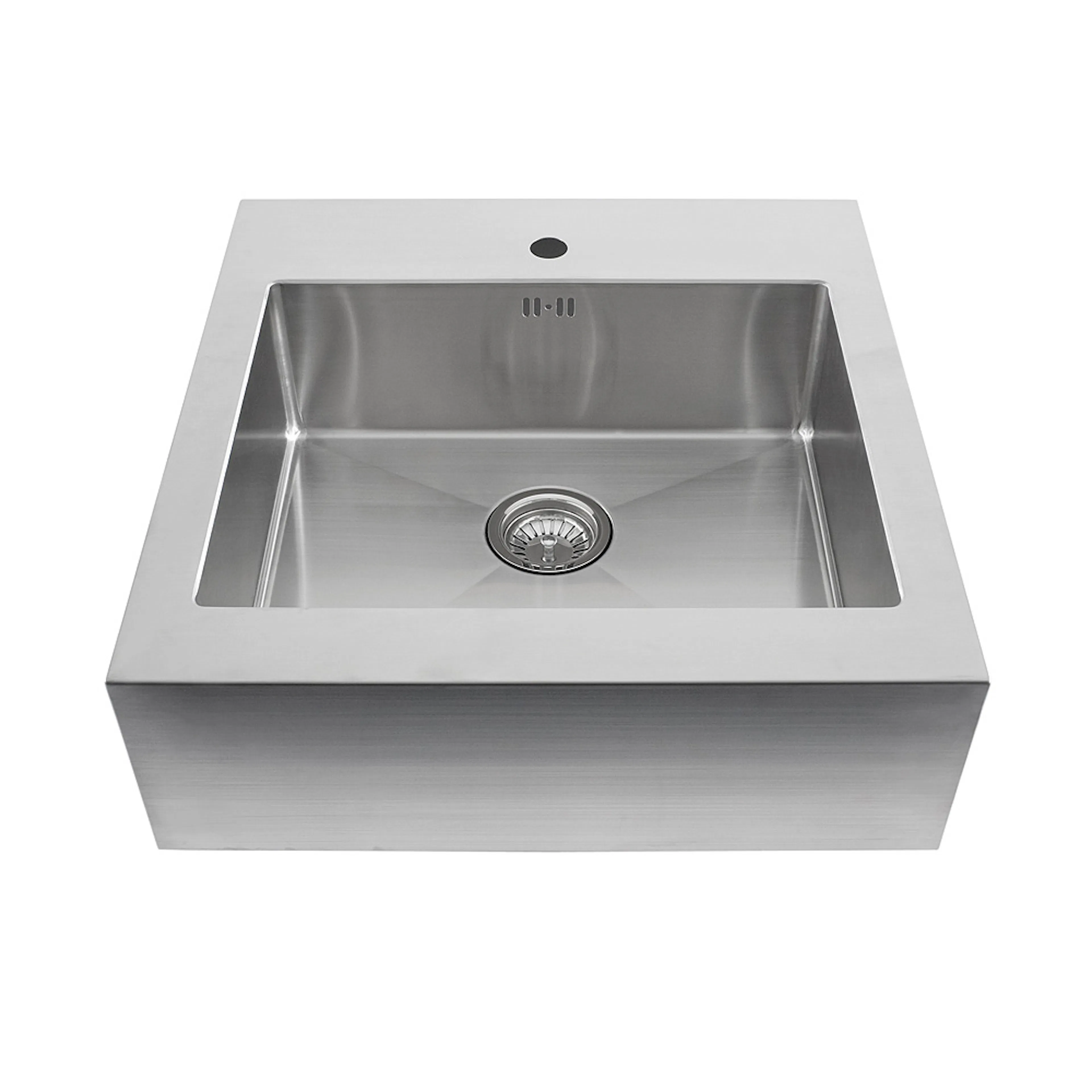 Diskho Nordic Tech Radius Solid 500 för Kök och Tvättstuga, Rostfri