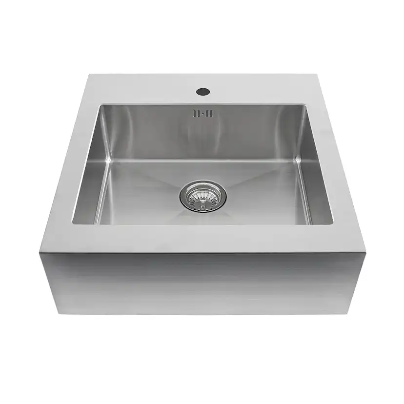 Diskho Nordic Tech Radius Solid 500 för Kök och Tvättstuga, Rostfri