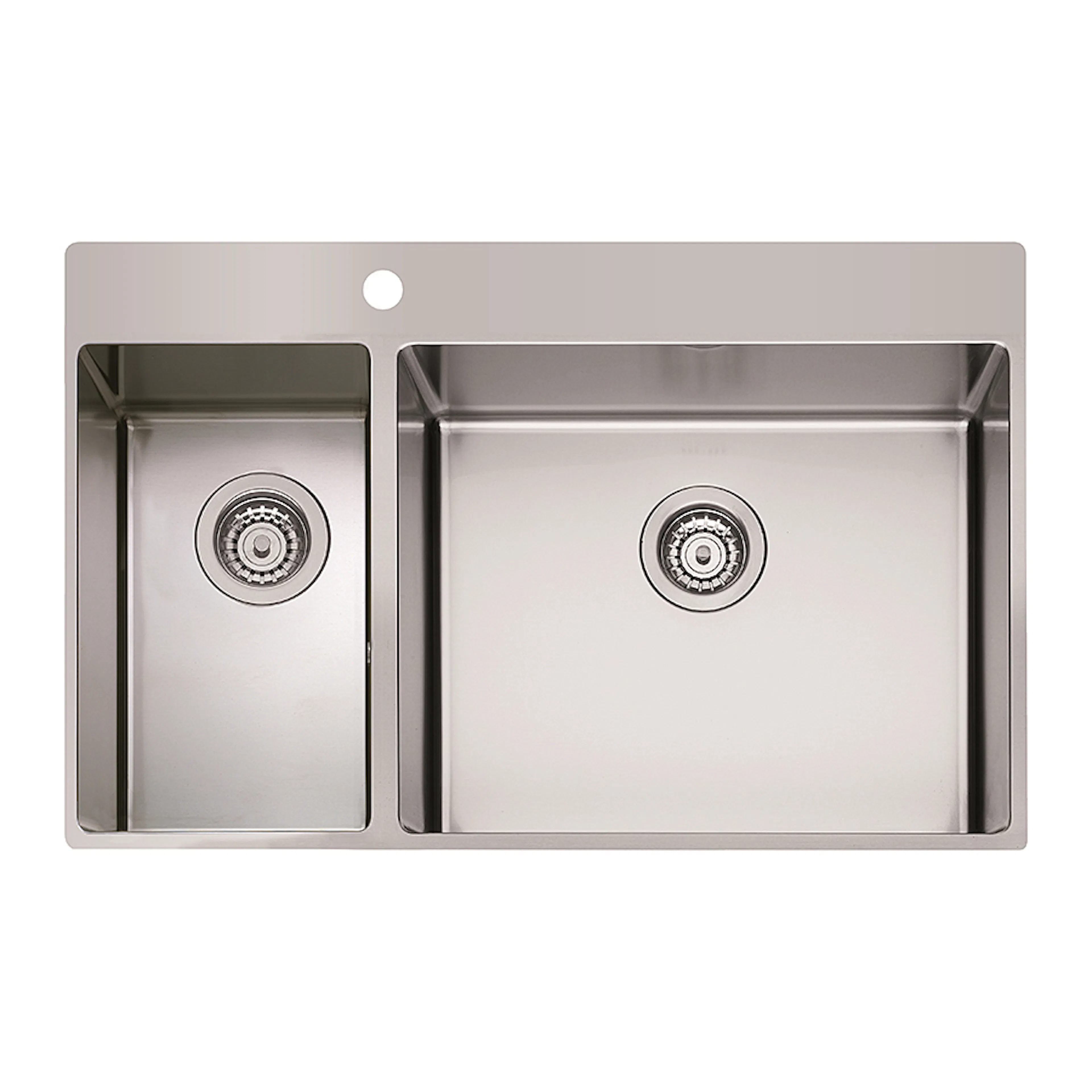 Diskho DecoSteel XV 2350 Tap-wing för Kök och Tvättstuga, Rostfri med Dubbel Låda