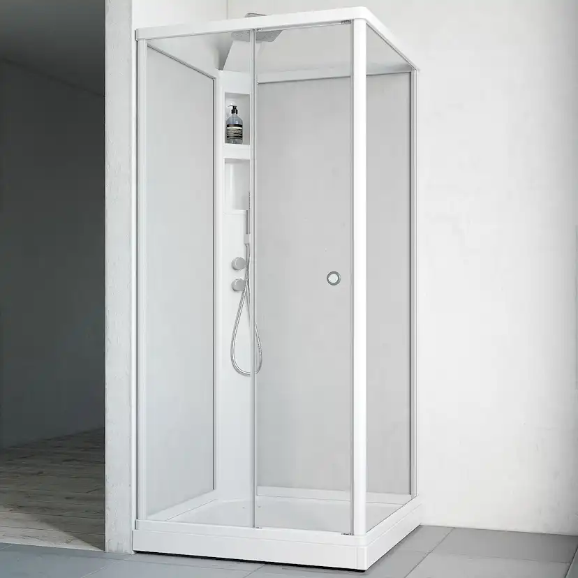 Duschkabin Macro Design Flow Front med Infälld Blandare