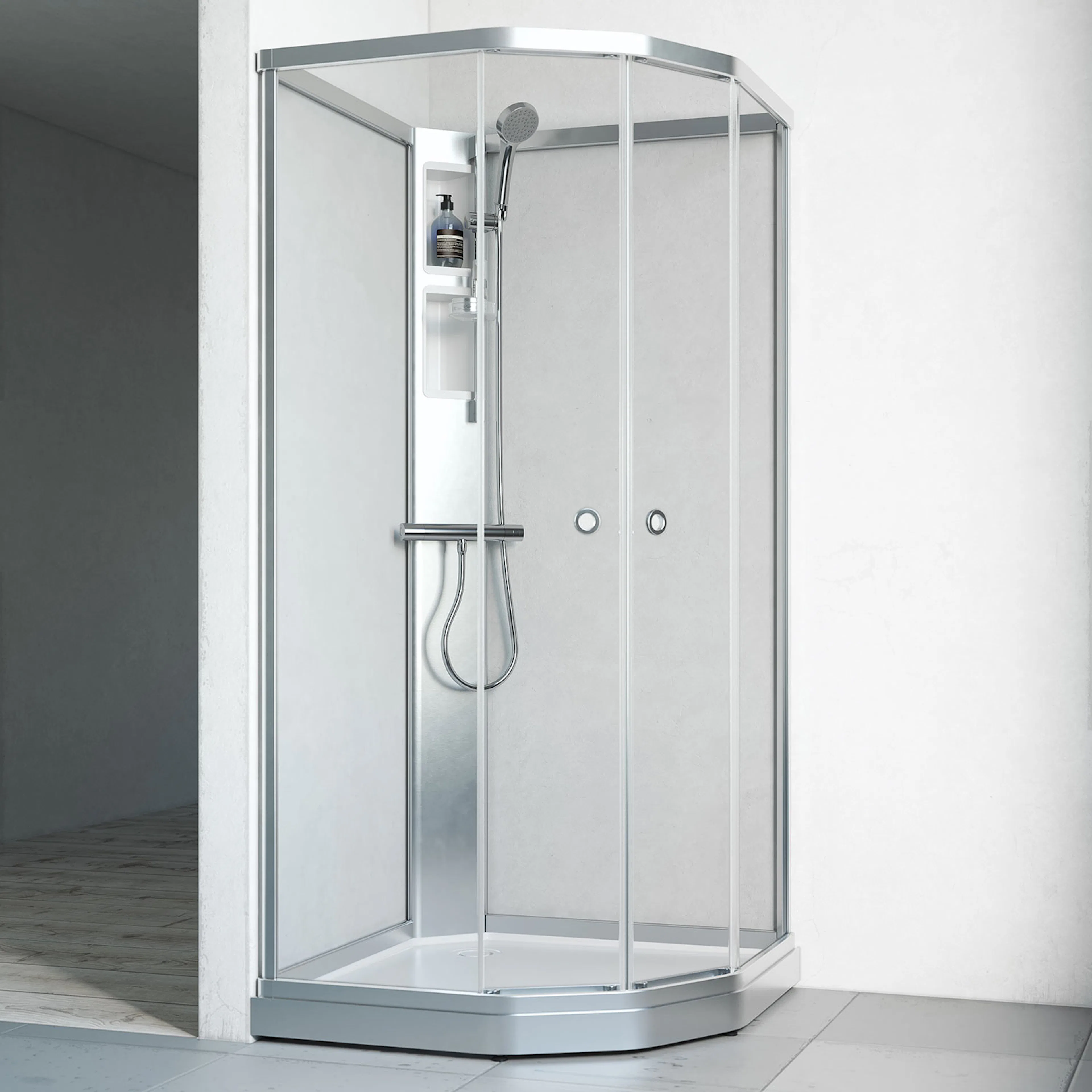 Duschkabin Macro Design Flow Semi med Blandare