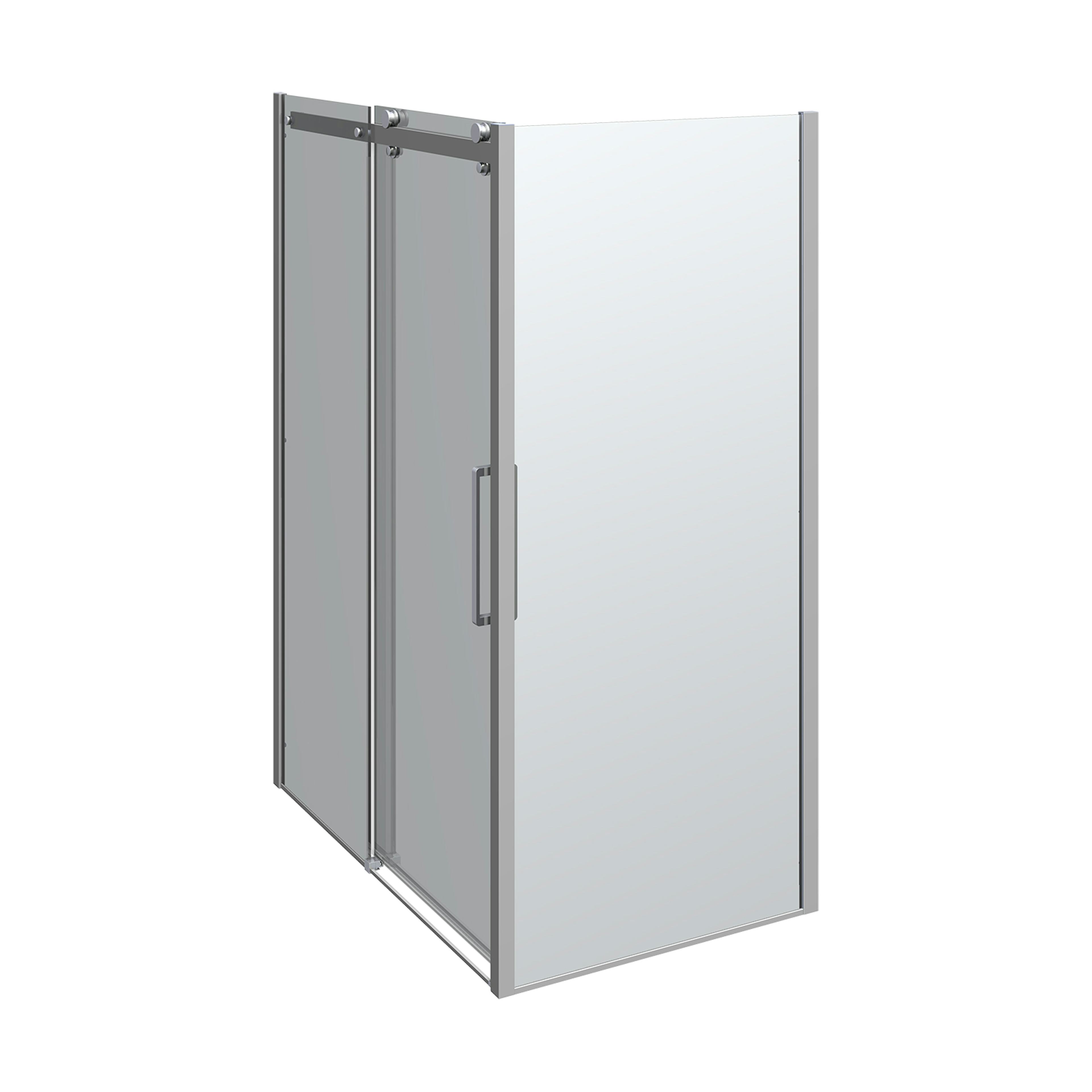Duschhörna Dansani Deluxe XXL Skjutdörr med En Fast Vägg