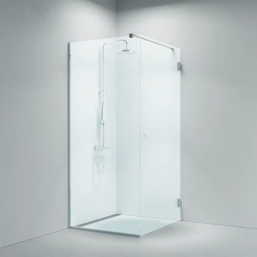 Duschhörn Strømberg Lucca 135 Fastvägg med Dörr