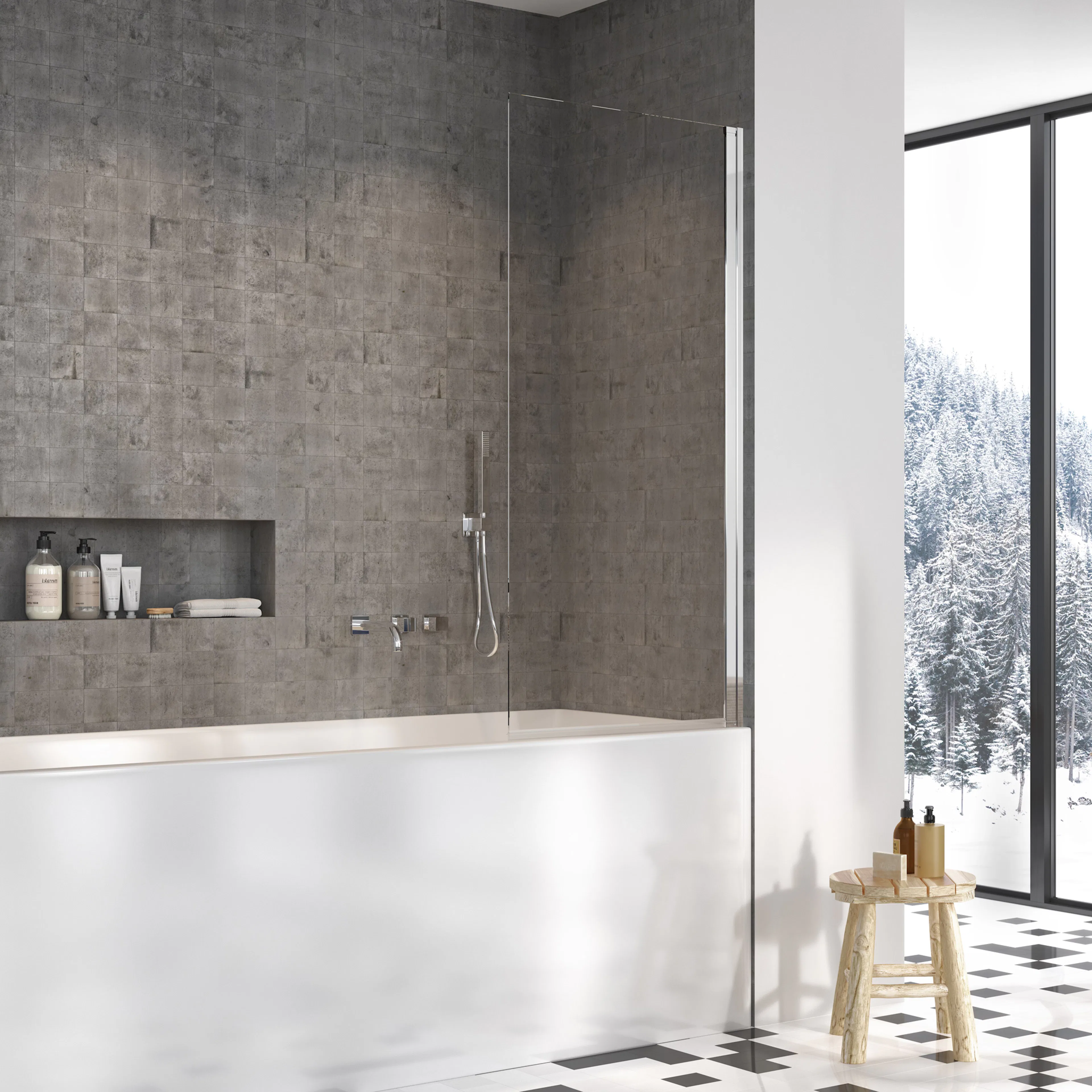 Badkarsvägg Strømberg Noma 70