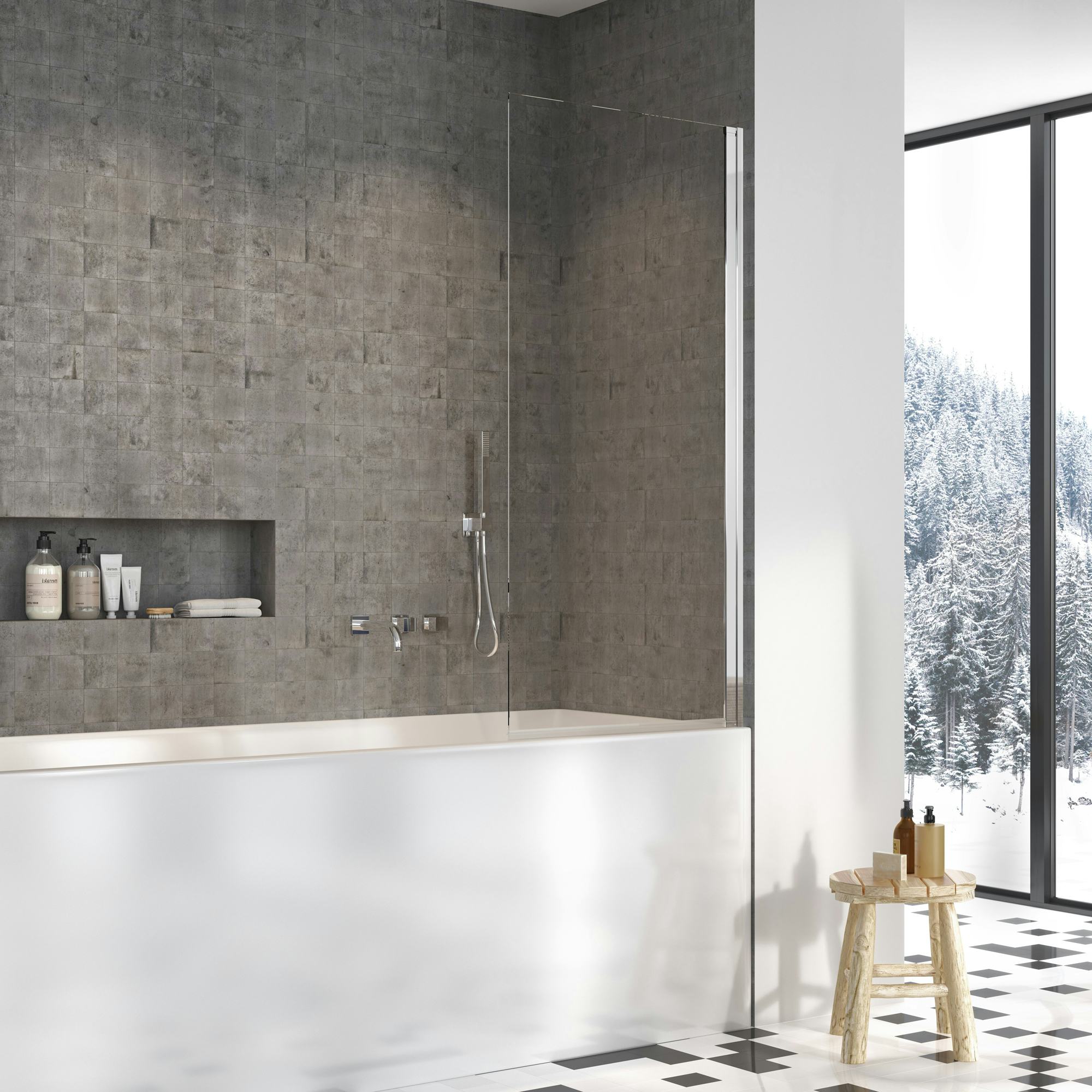 Badkarsvägg Strømberg Noma 70