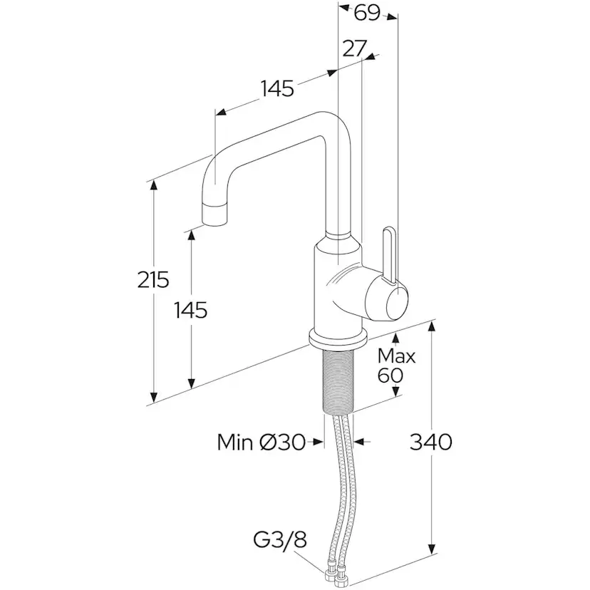 Tvättställsblandare Gustavsberg Ducentic