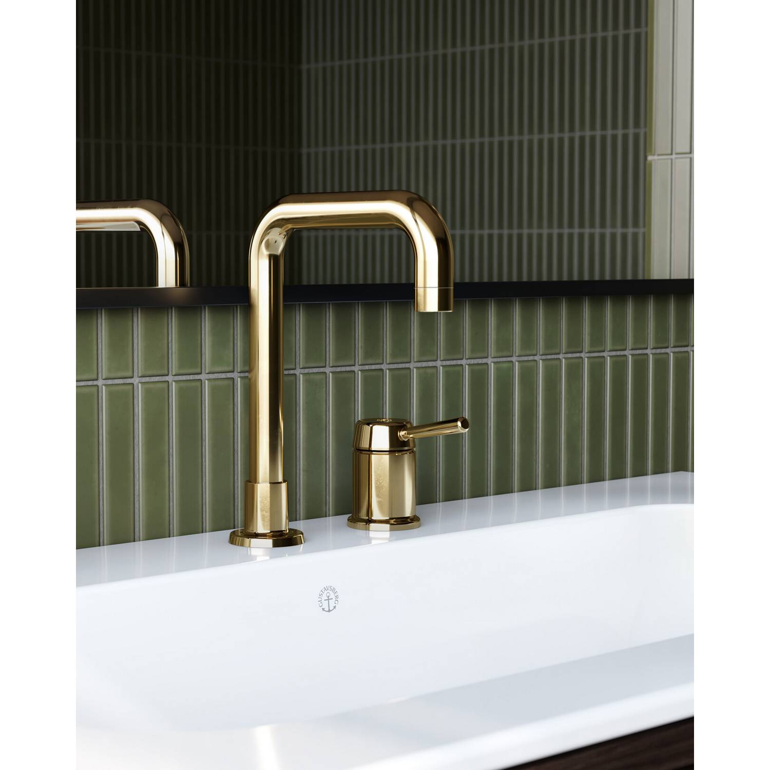 Tvättställskåp Gustavsberg Ducentic 80 cm med Tvättställ i Porslin