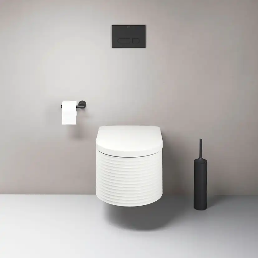 Vägghängd Toalettstol Duravit Millio Grooves