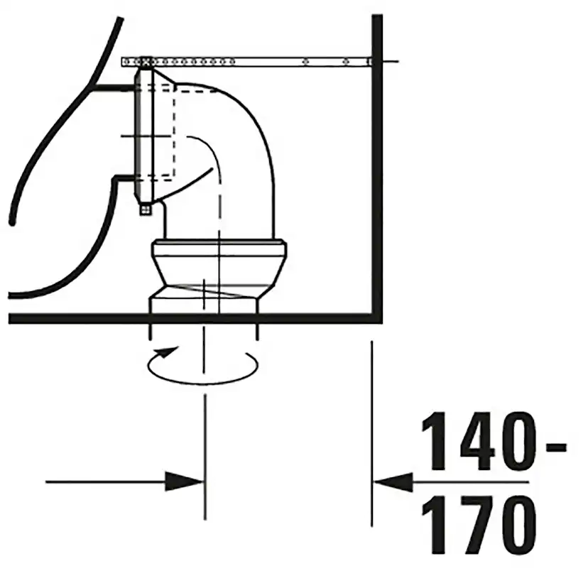 Toalettstol Duravit Me by Starck 217009