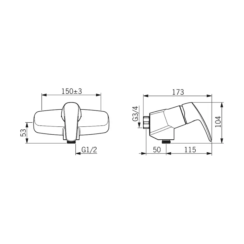 Duschblandare Oras Safira