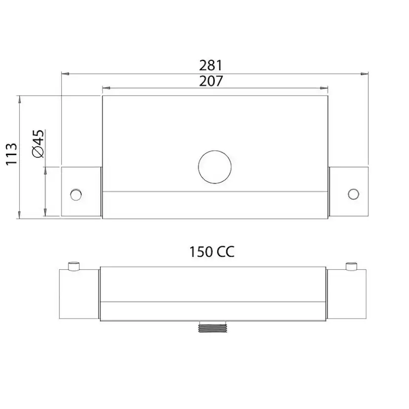 Duschblandare Strand Stainless MarStrand Stainless MAR-300H 150 cc