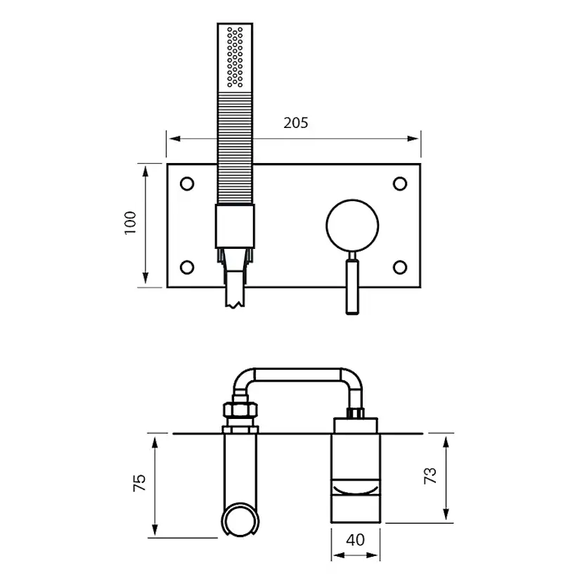 Duschblandare Tapwell Box 011-364