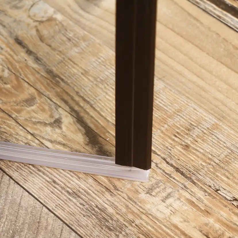 Duschdörr Bathlife Mångsidig Rak Dörr Svart