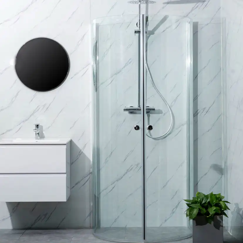 Duschhörn Bathlife Mitt Aluminium