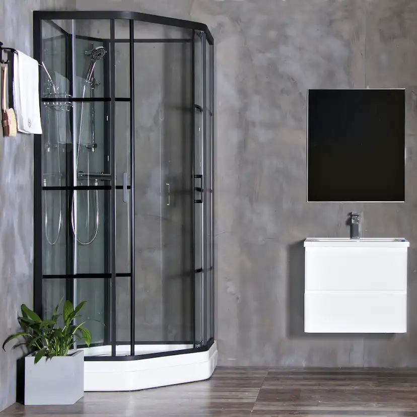Duschkabin Bathlife Betrakta 90x90 Elegant A/W Klarglas