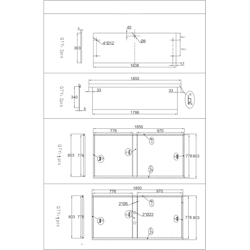 Duschkabin Bathlife Betrakta 90x90 Rund C/W Klarglas