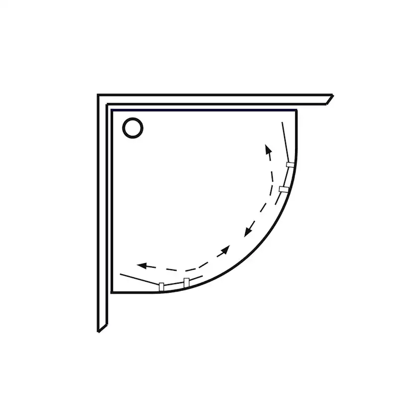 Duschkabin Hafa Polaris Round