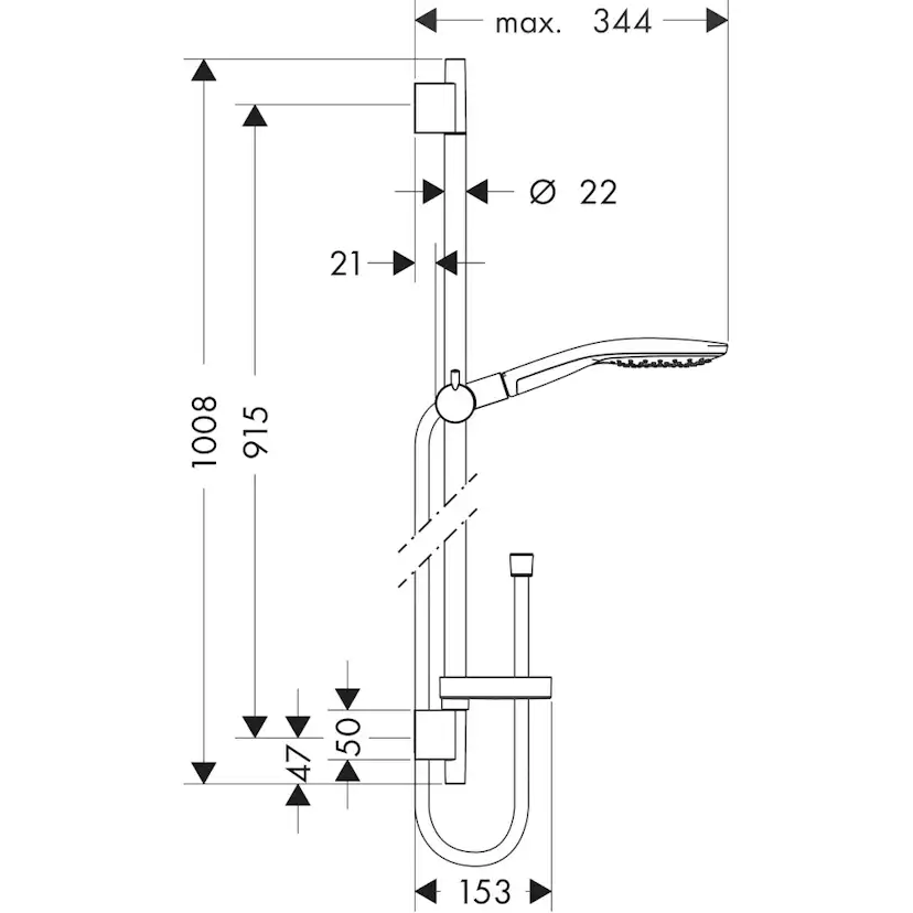 Duschset Hansgrohe Raindance Select S 150 3jet