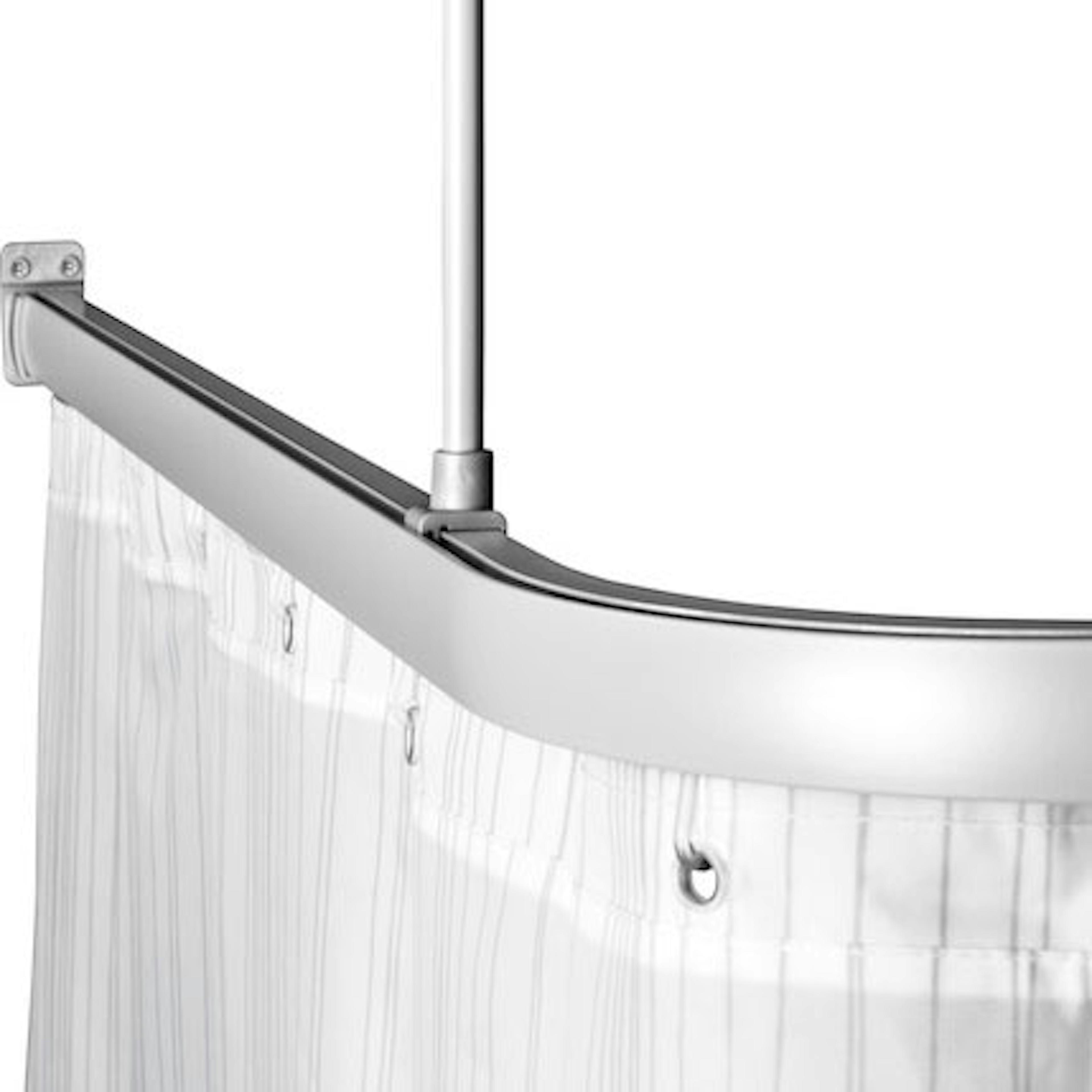 Duschstång Leijma Stabil U-Form Silver