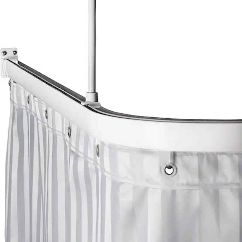 Duschstång Leijma Stabil U-Form Vit