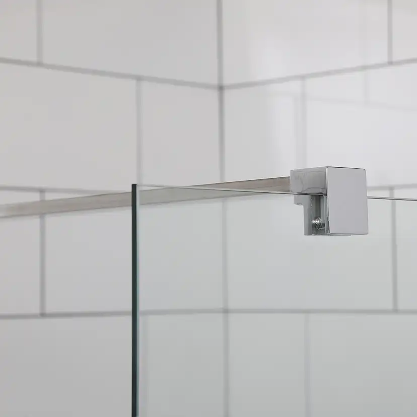Duschvägg Bathlife Mångsidig Rak Vägg Delvis Frostat Glas