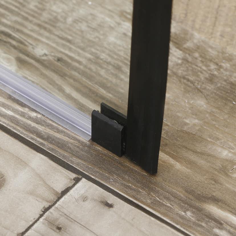 Duschvägg Bathlife Mångsidig Rak Vägg Svart