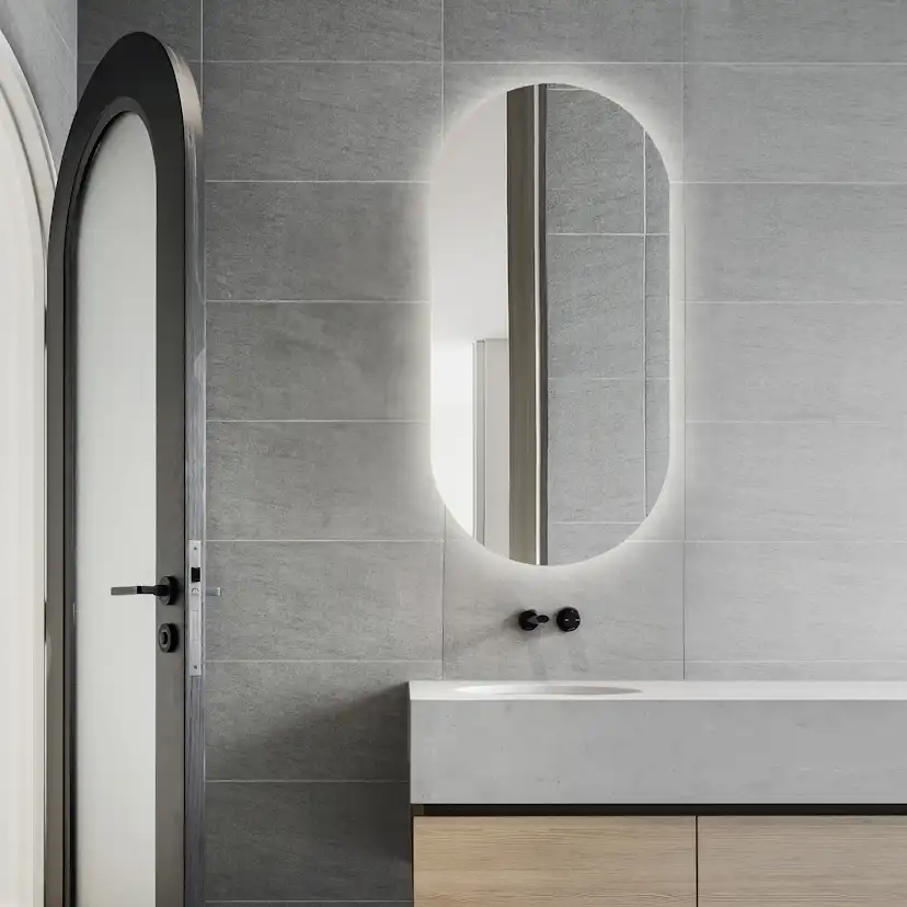 Spegel Vidi Edith med LED-belysning