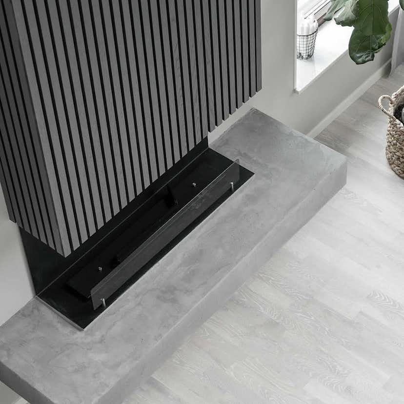 Akustikpanel Wood on wall Ek Grålackad