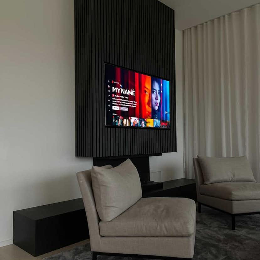 Akustikpanel Wood on wall Ek Grålackad